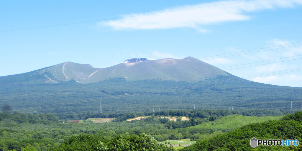 夏の樽前山