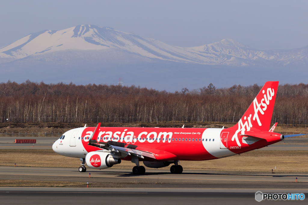 樽前山とAirAsia
