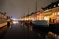 夜のコペンハーゲン