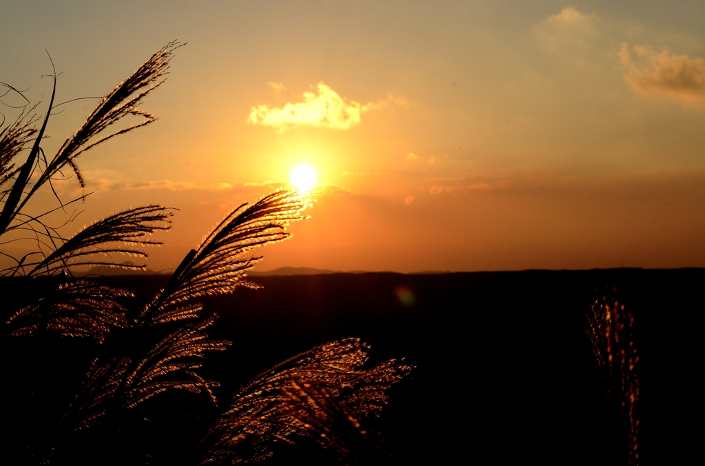 阿蘇の夕日