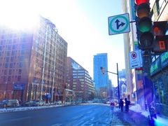 雪どけの道
