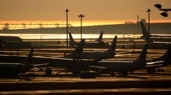 朝の羽田空港