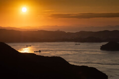 瀬戸内の夕日