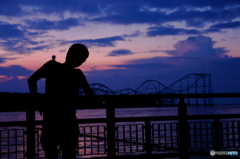 朝、海。