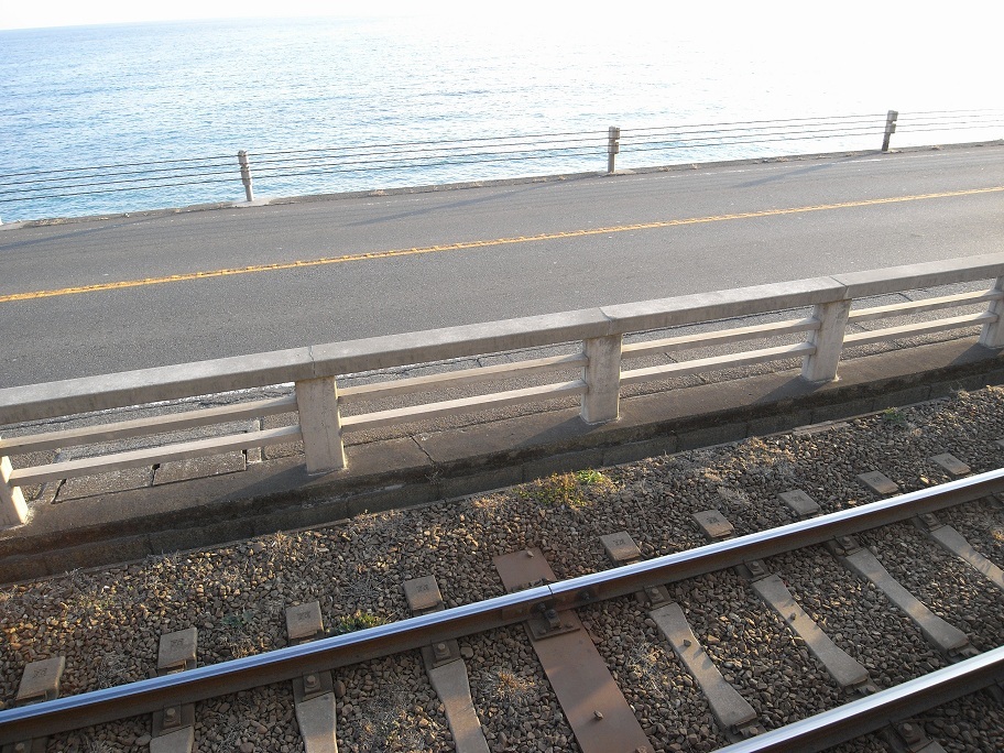 海岸沿いの線路B