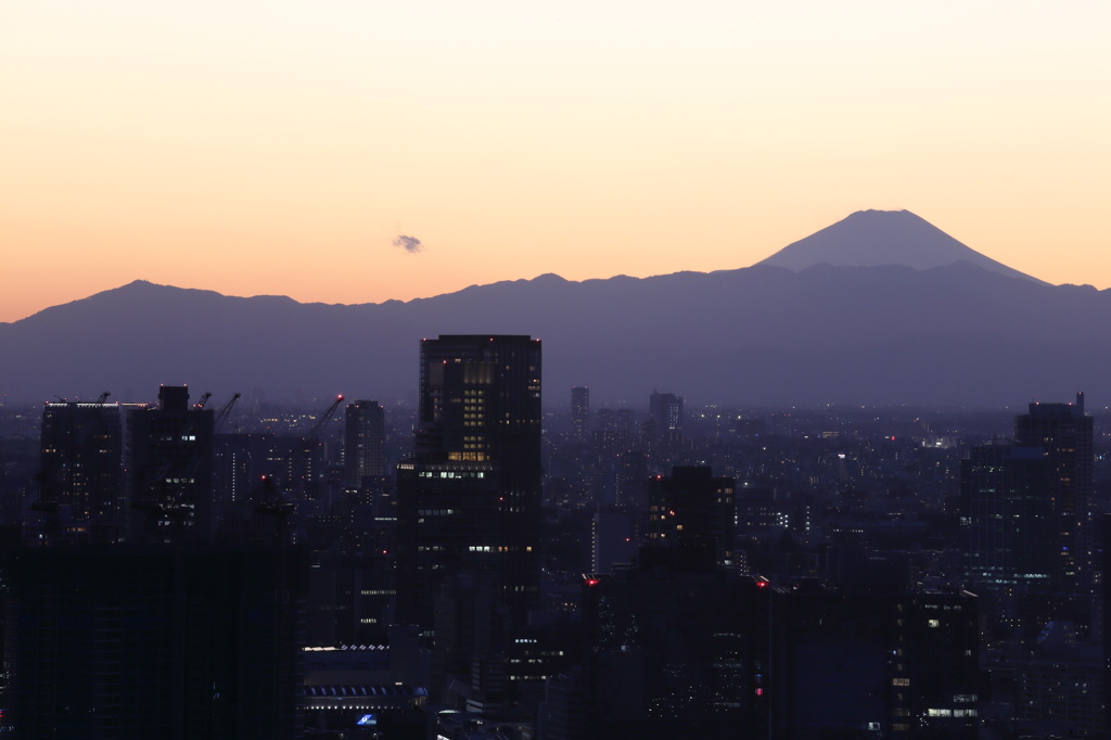 東京と富士山