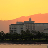 リゾートの夕暮れ