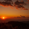 相模湾の夕日