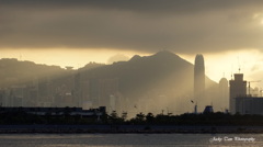 香港の夕焼け 20151107-3