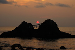 二見ヶ浦の夕日