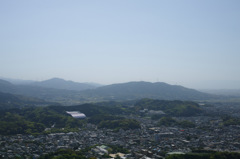 太宰府の街と、九州国立博物館