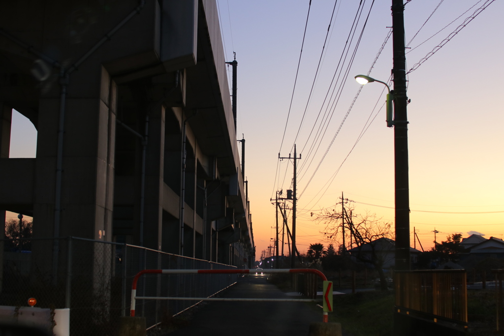 夕暮れ
