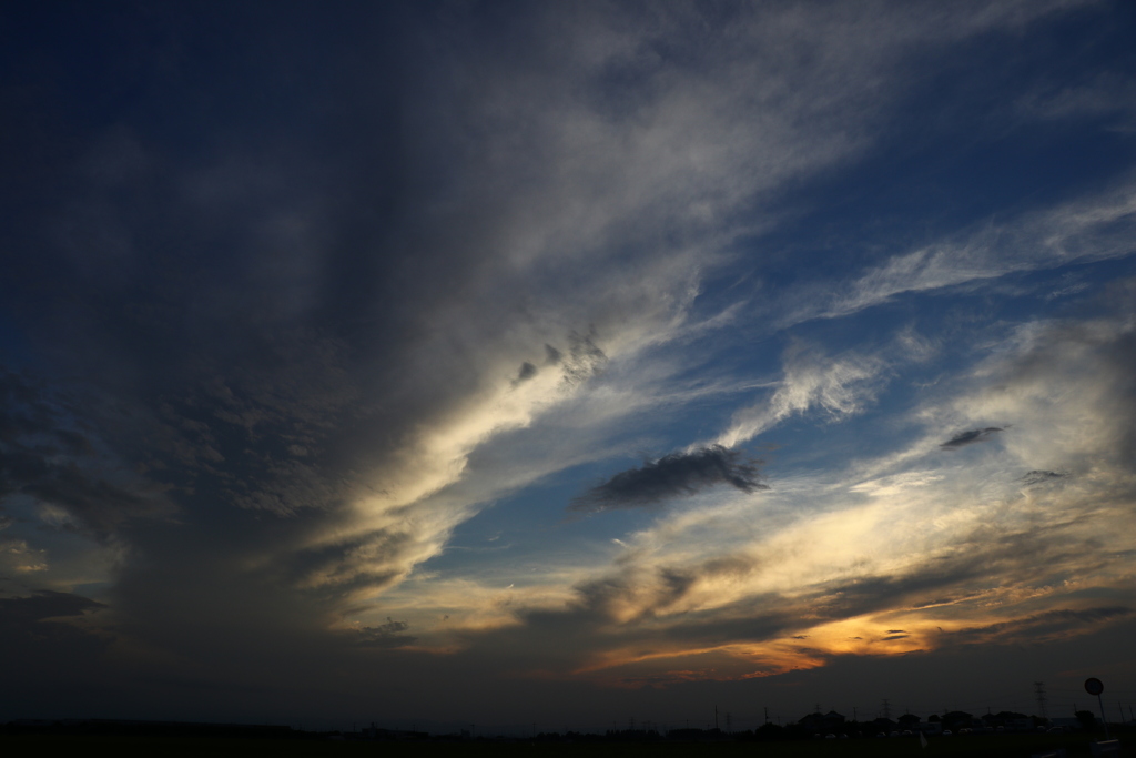 西の空