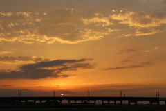 オレンジの空