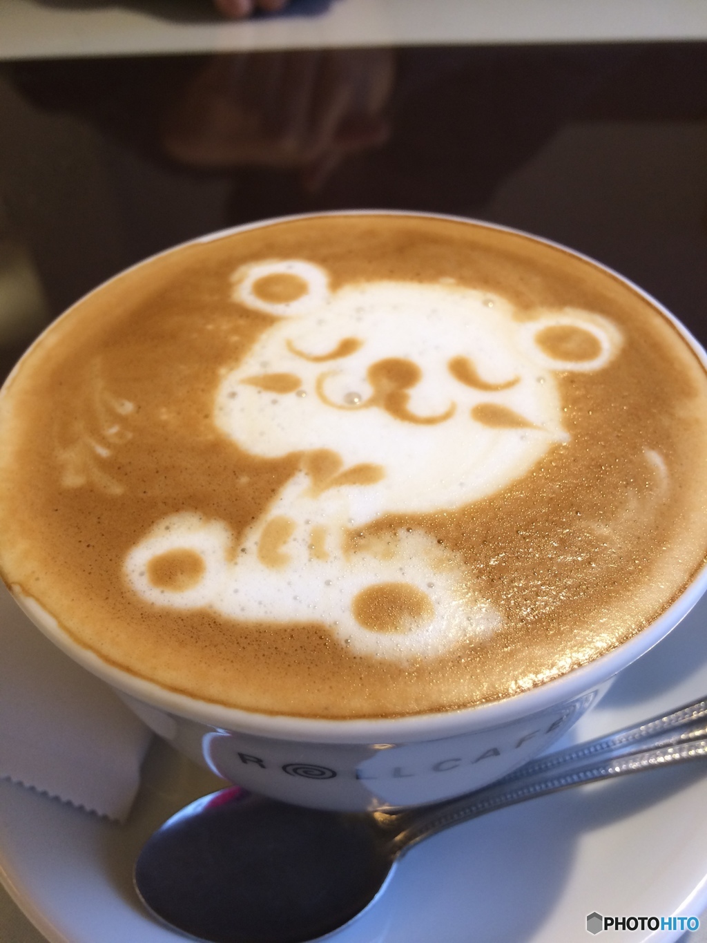 Bear latte art!!