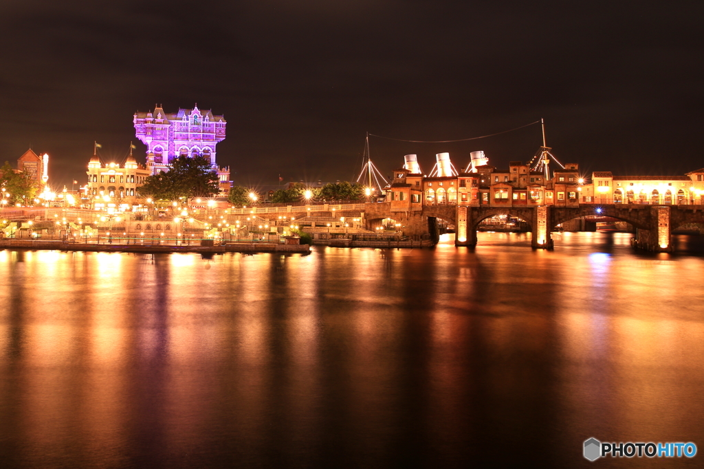 ディズニー　夜景