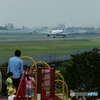 ランディング機と家族連れ！！