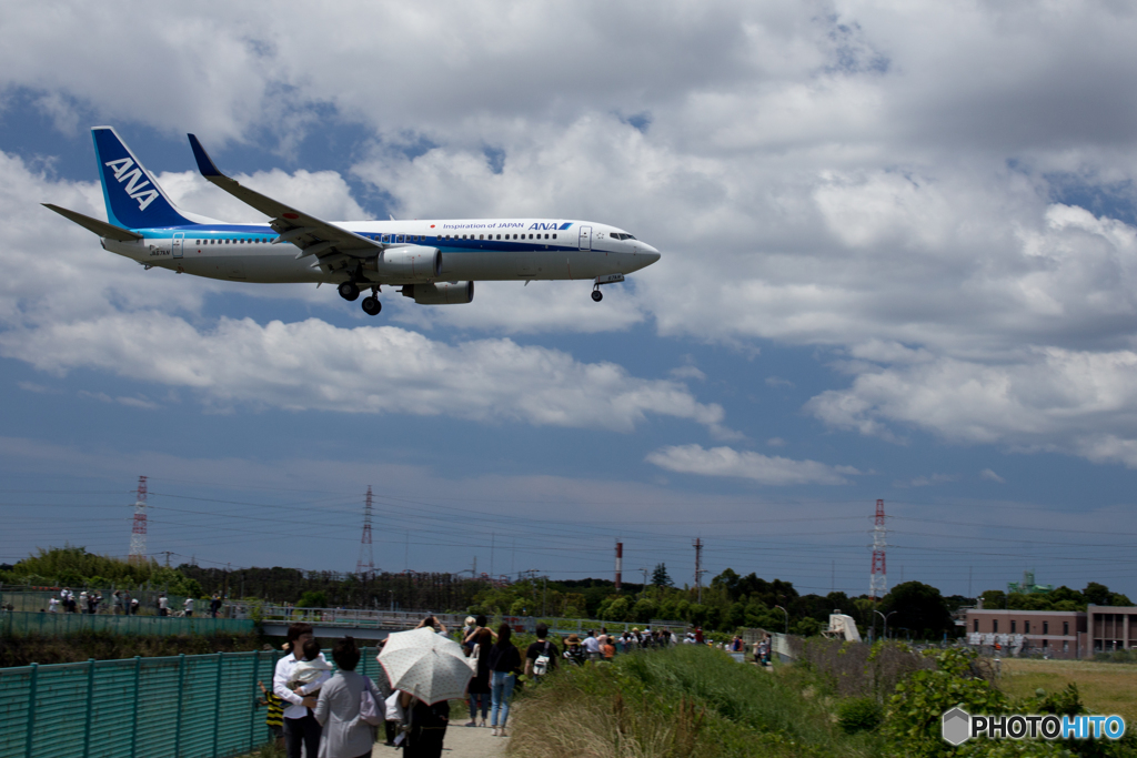 ＡＮＡ機　ランディング