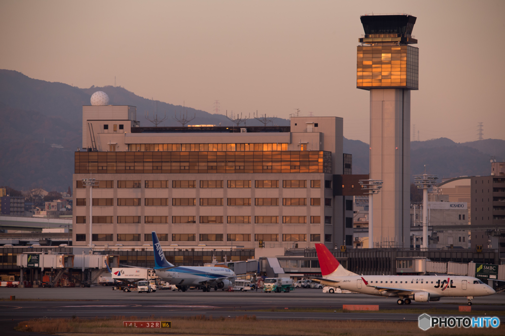 夕日に煌めく！