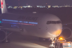 笑顔のＪＡＬ機