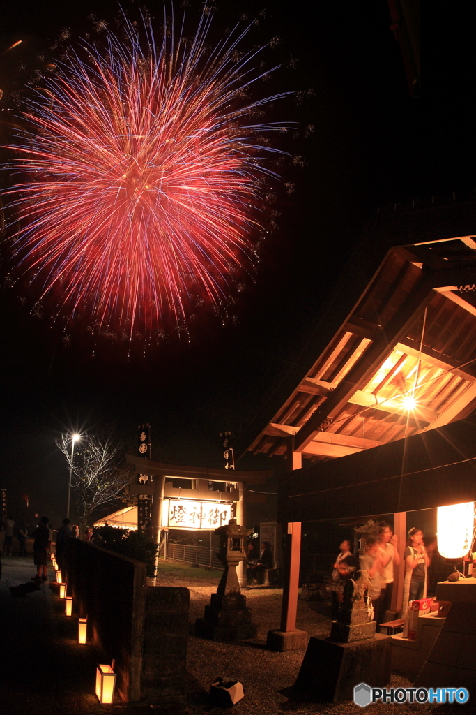 秋祭り6　家族でお参り