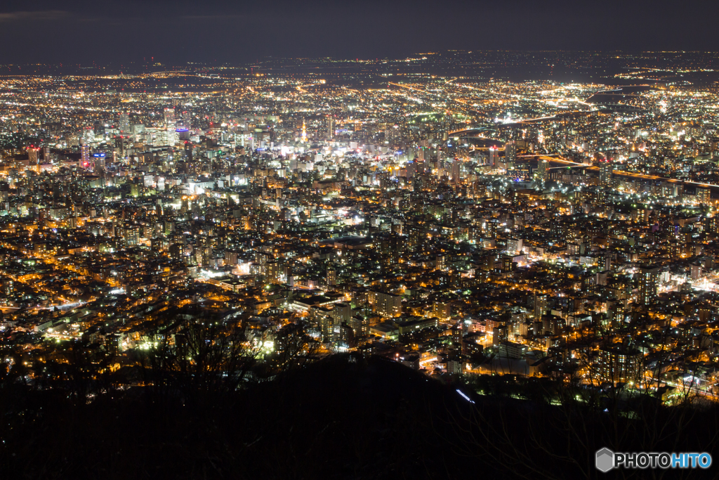 札幌　藻岩山　夜景