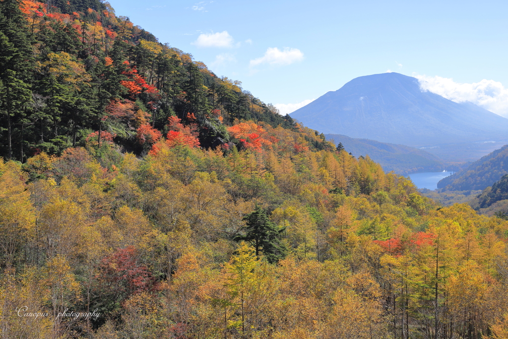 湯の湖と男体山