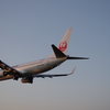夕暮飛行機1
