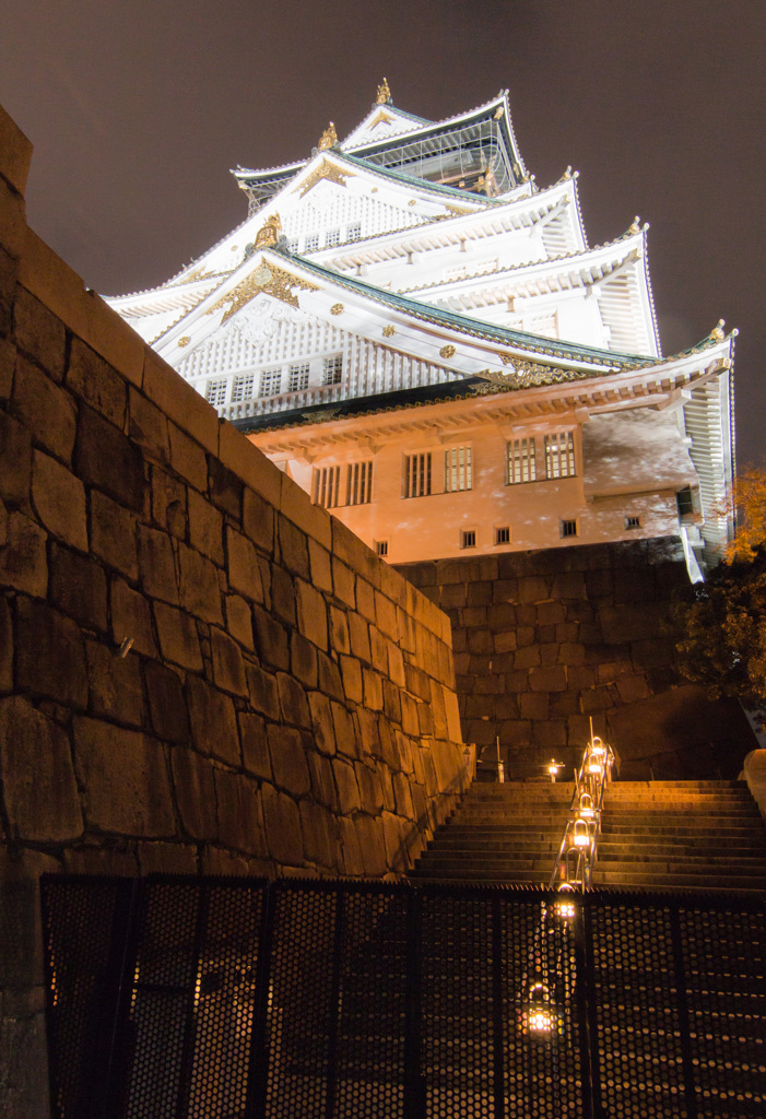 夜の大阪城
