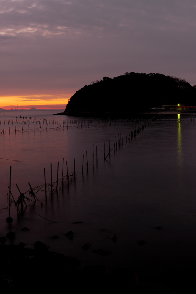 前島　夕の引潮