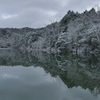 雪の溜池