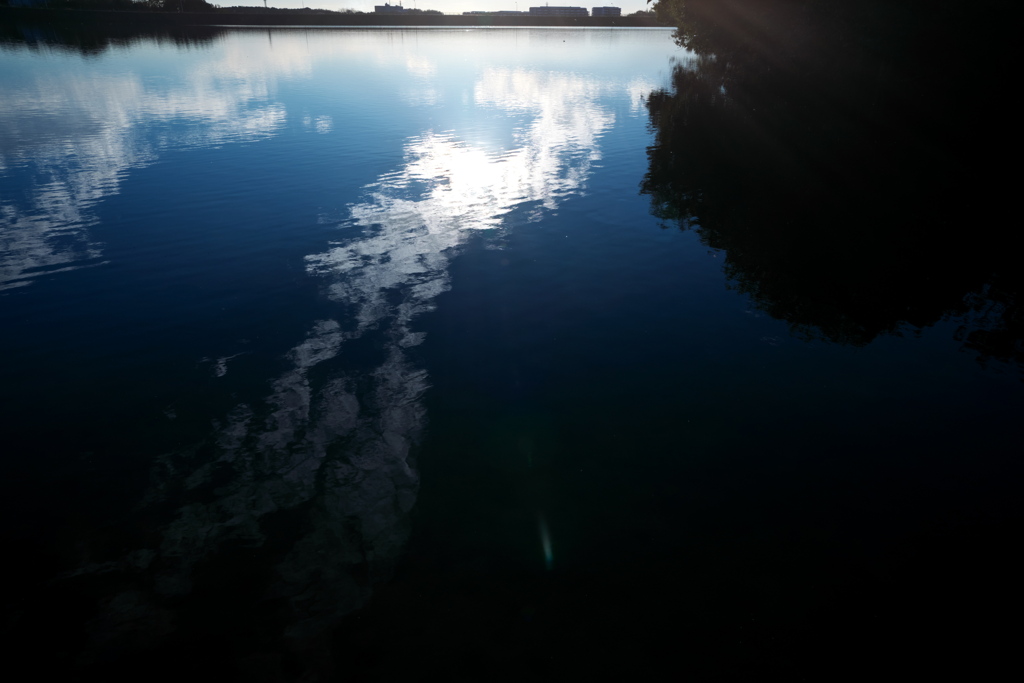 映る空