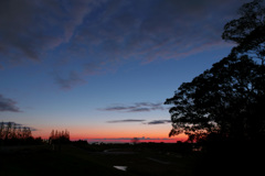 秋のブルーアワー