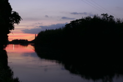 水辺の夕景-3