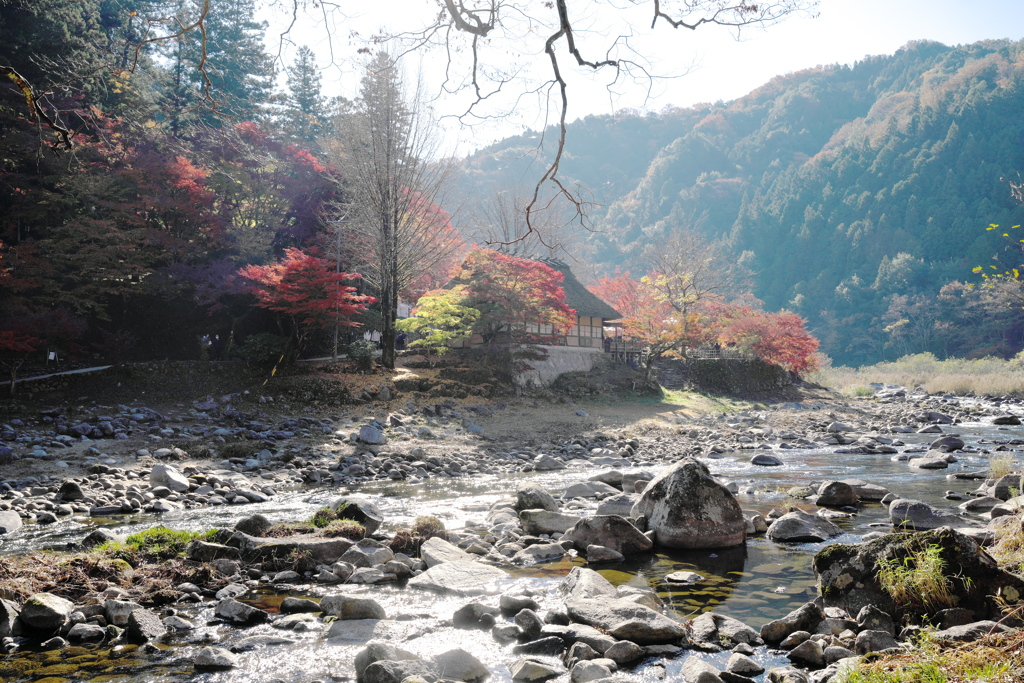 香嵐渓の風景