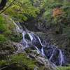 秋始めの滝（2）