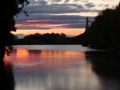 水辺の夕景 （1）