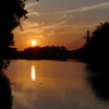 水辺の夕暮れ　（1）