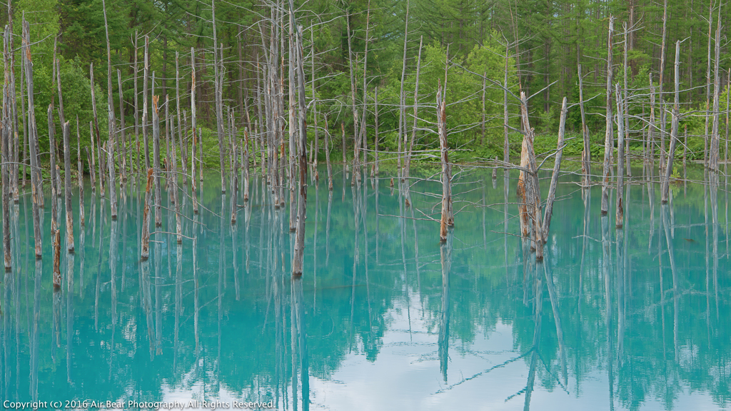 Blue pond