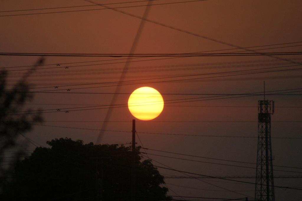 夕日