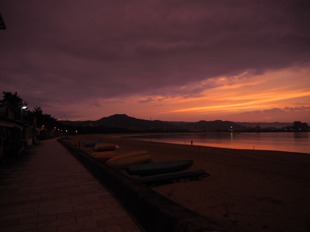 唐津湾の夕暮れ2