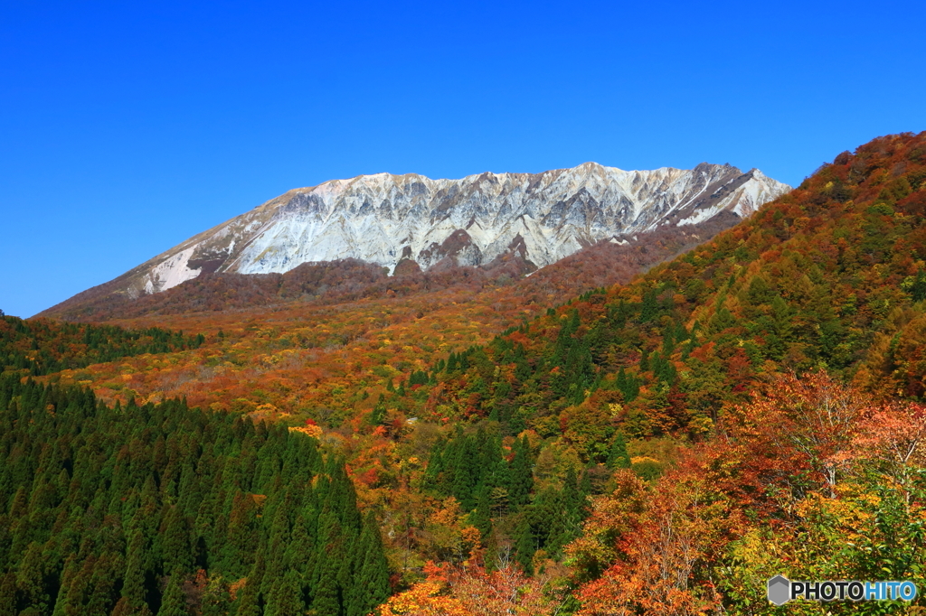 紅葉の大山