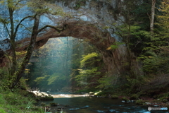 帝釈峡の「雄橋」