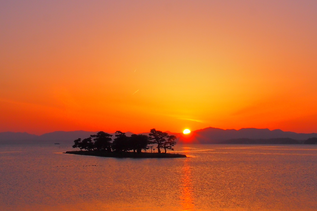 宍道湖夕景