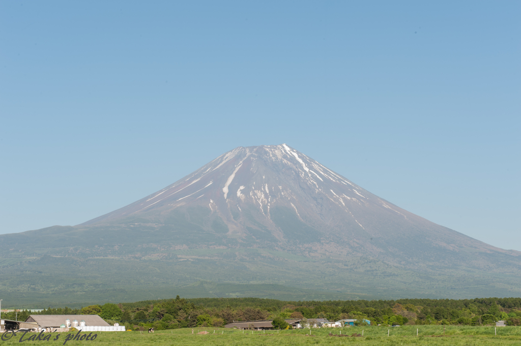 朝霧高原からの富士山