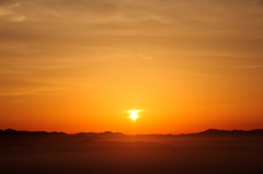 山梨県　甘利山　太陽