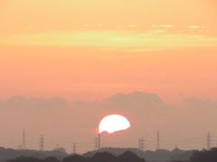珍しい日の出