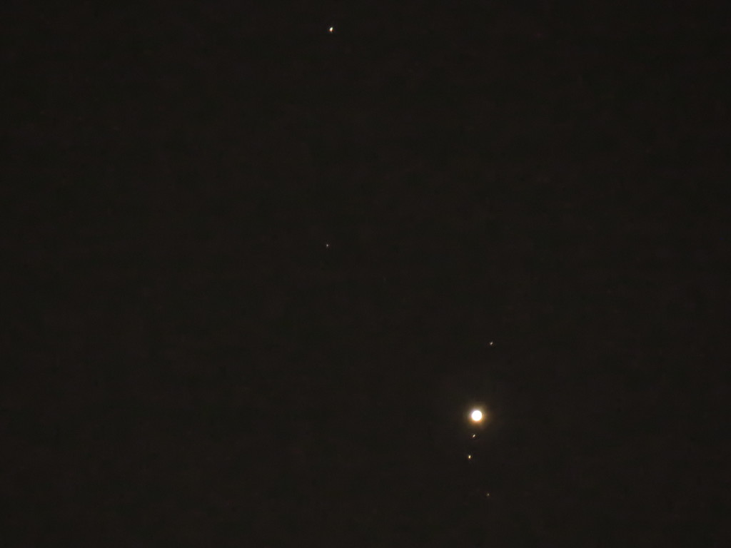 木星と衛星+3恒星