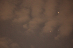 土星、火星、アンタレスによる小三角形