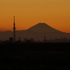 富士山とスカイツリー